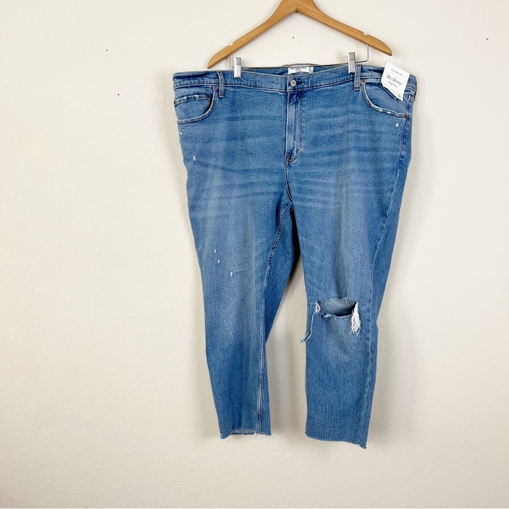Abercrombie & Fitch The Skinny High Rise Jeans Plus Size 24 Short